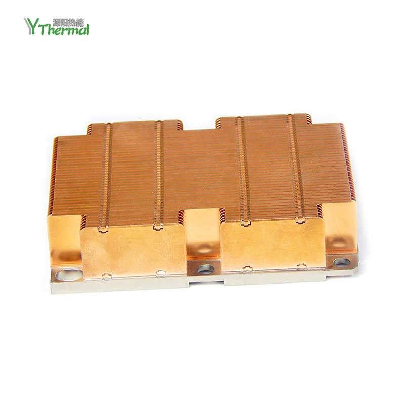 Aluminum Base Server Copper Fin Heat Sink