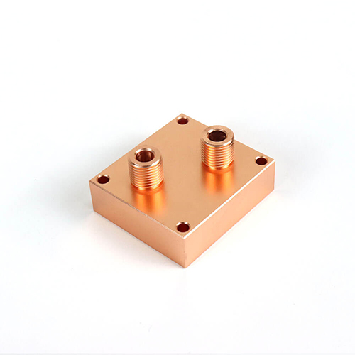 New design copper medical friction welding stir water cooling block FSW cold plate