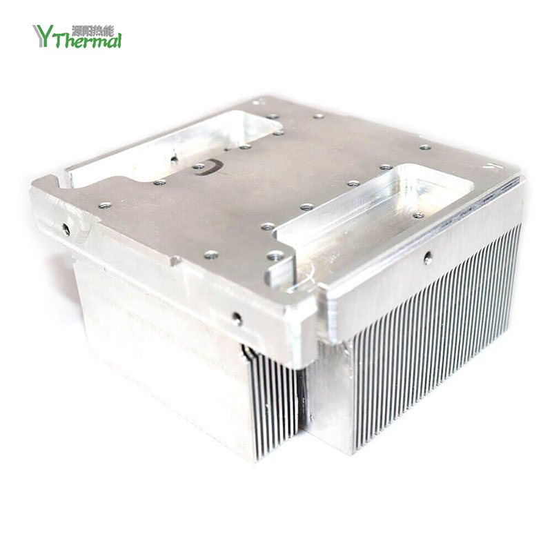 Refroidissement par dissipateur thermique en aluminium avec ailettes