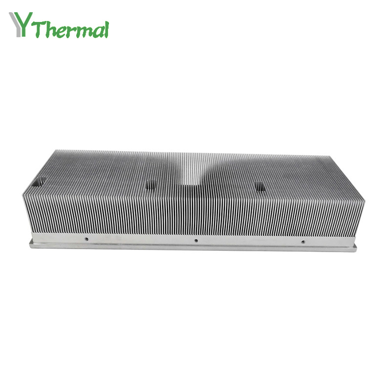 Aluminum Skived Fin Heat Sink CNC Milling Machined