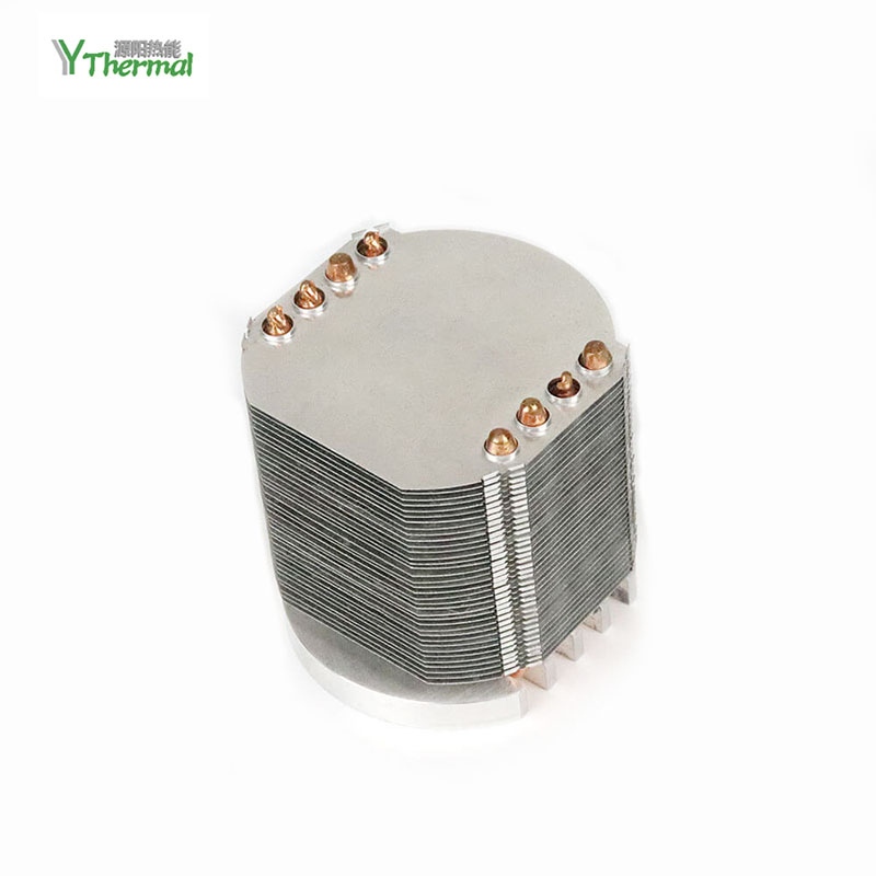 Radiateur en aluminium de caloduc d'extrusion d'aluminium de système de refroidissement d'éclairage de LED de nouveau produit