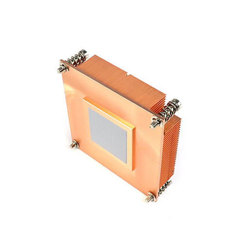 Copper Skiving Slotted Heat Sink Special Made In Fins Copper Skived Heat Sink