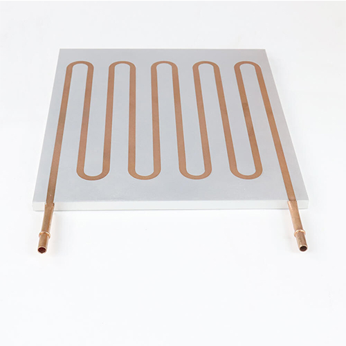 High dense bending copper pipe water cooling plate fast cooling water cold plate