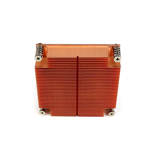 Copper Skiving Slotted Heat Sink Special Made In Fins Copper Skived Heat Sink