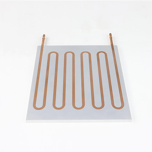 High dense bending copper pipe water cooling plate fast cooling water cold plate