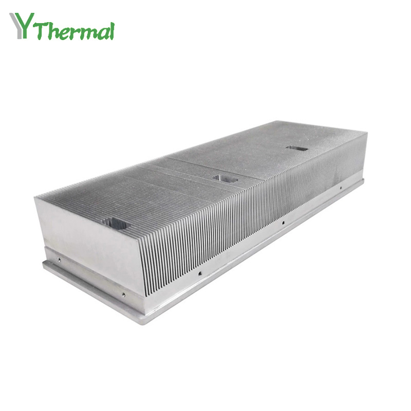 Aluminum Skived Fin Heat Sink CNC Milling Machined