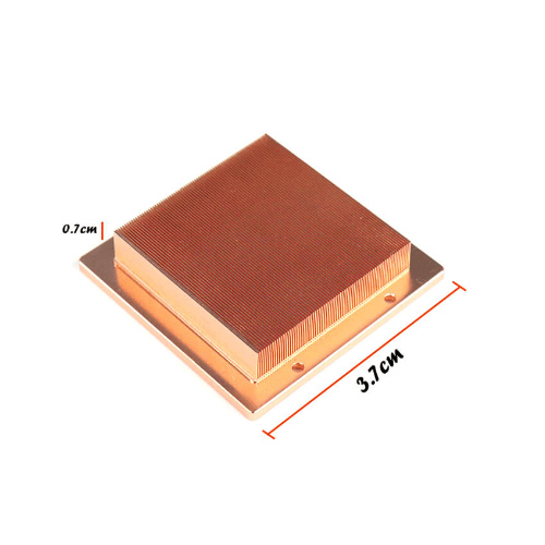 Small High Dense Copper Skiving Heat Sink For Chip