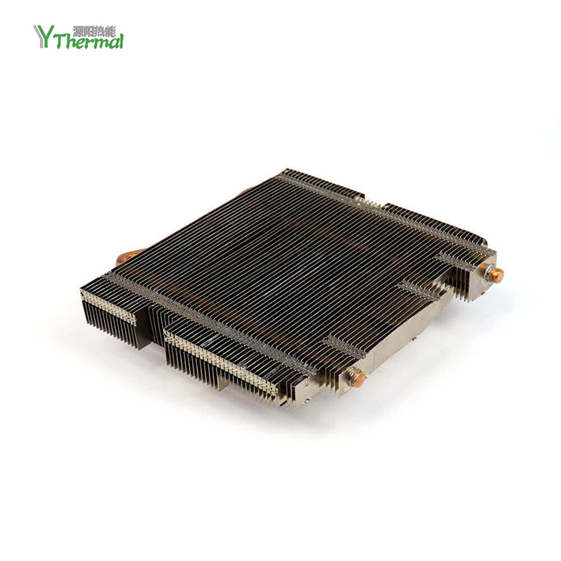 Aluminum Fins Heat Sink With Copper Heat Pipe For Thermoelectric Cooling