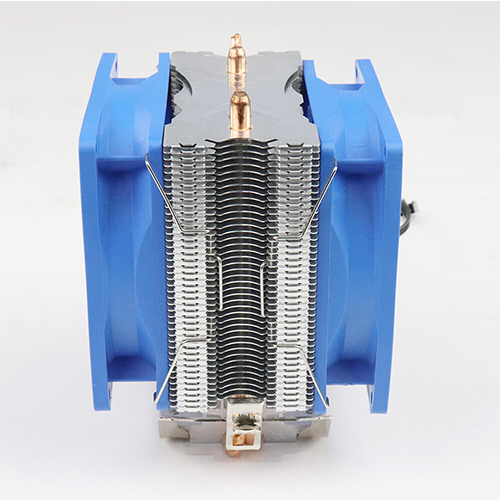 Aluminum radiator low power fast cooling 2 heat pipes CPU heat sink with colorful fan