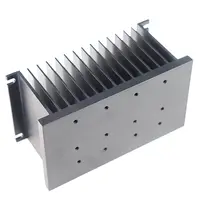 Anodized Black Aluminum Extrusion Extruded Heat Sink