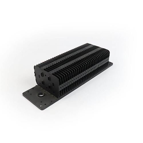 Aluminum profile Led growing light heat sink anodized black LED light radiator