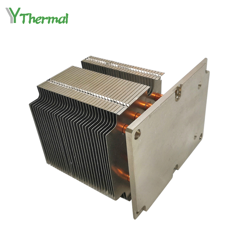 Aluminum Zipper Fin Heatsink Stacked Fin Heat Radiator CPU Computer Active Heat Sink