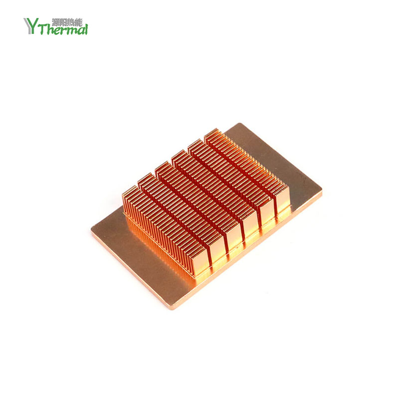 High Density Copper Pin Fins Skived Heatsink