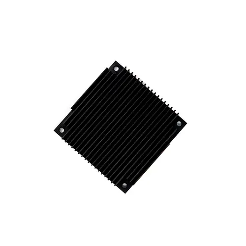 Dissipateur de chaleur de carte mère d'ordinateur de profil en aluminium anodisé dissipateur de chaleur noir anodisé