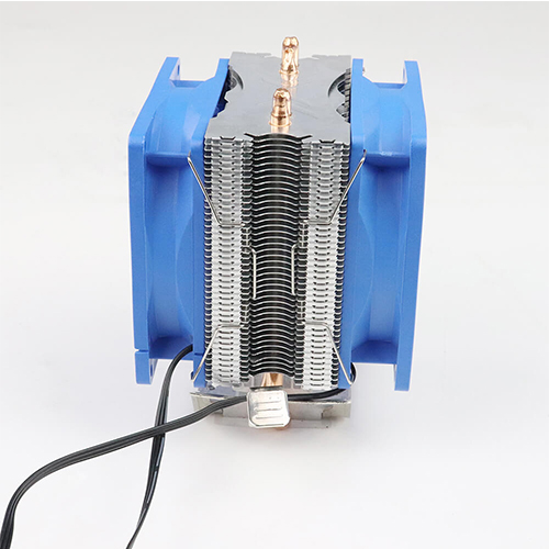 Aluminum radiator low power fast cooling 2 heat pipes CPU heat sink with colorful fan