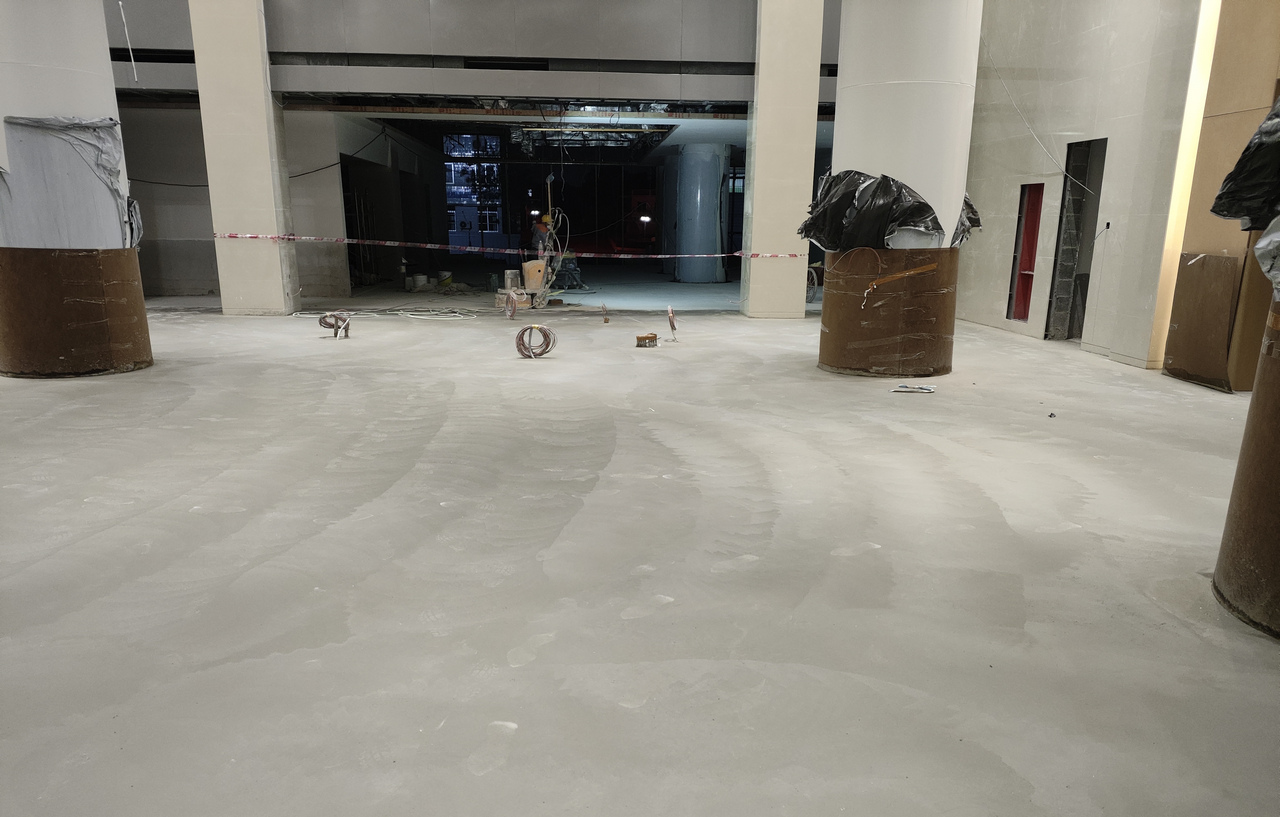3欧尼可环氧磨石施工过程