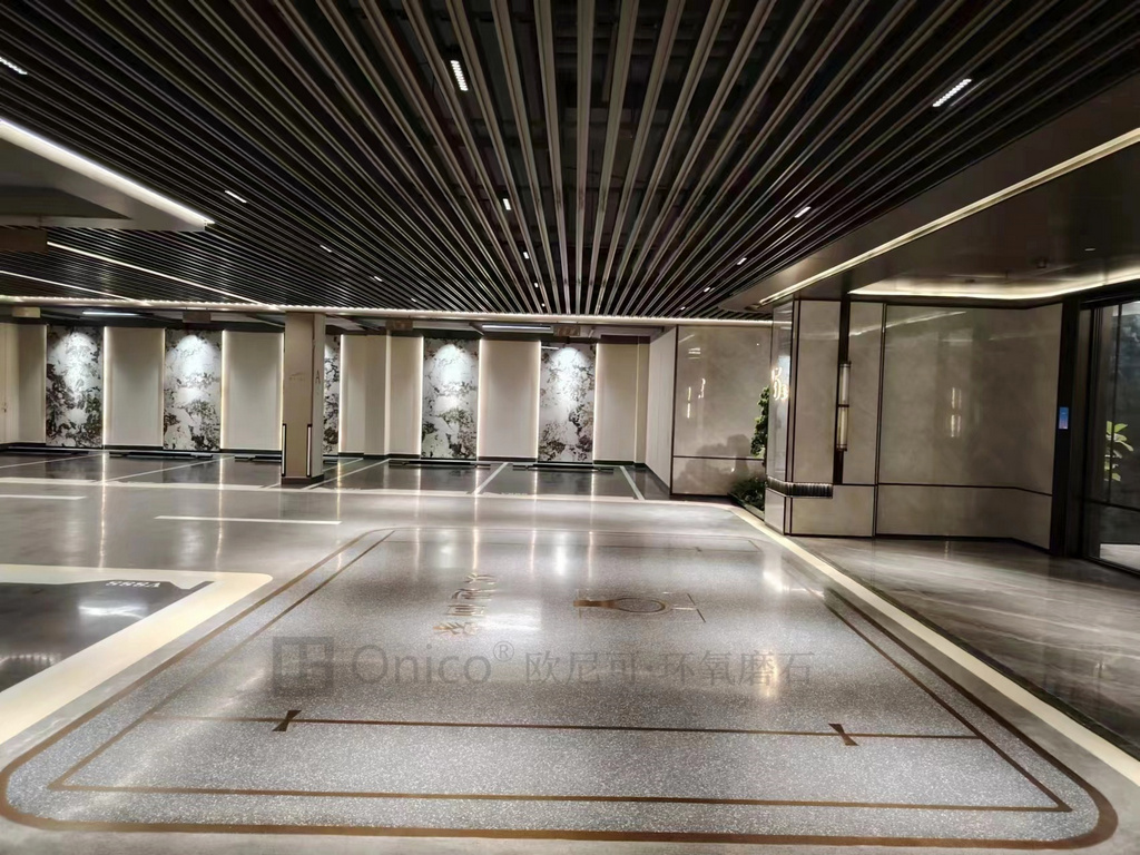 环氧磨石车库地坪｜高端地库重载场景，现浇环氧磨石实战解析