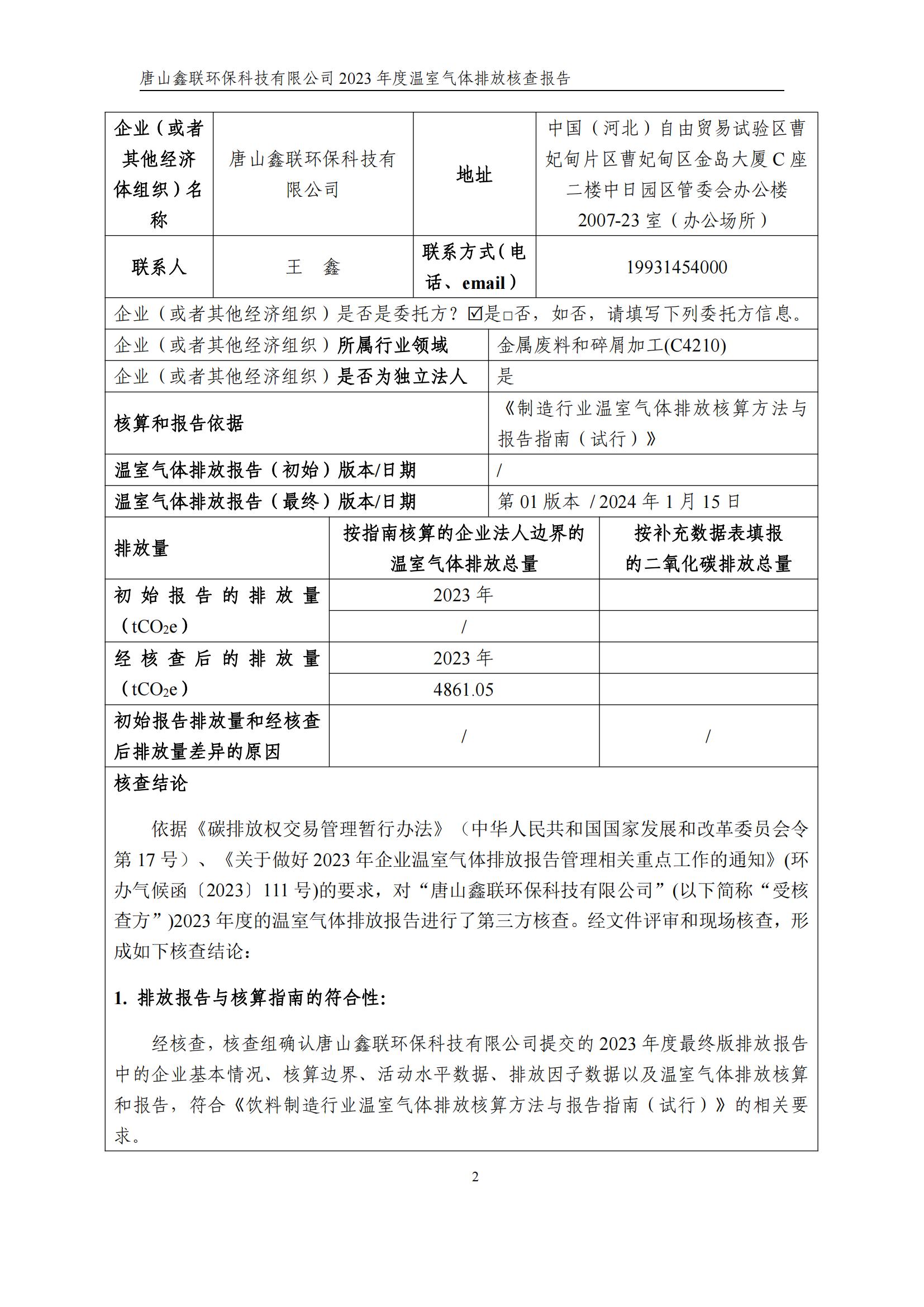 2023年度温室气体排放核查报告_01