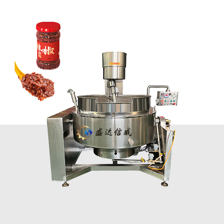 Large Industrial Custard Cream Sauce Cooking Mixer Machine