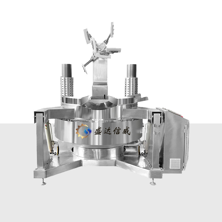 Large Industrial Custard Cream Sauce Cooking Mixer Machine