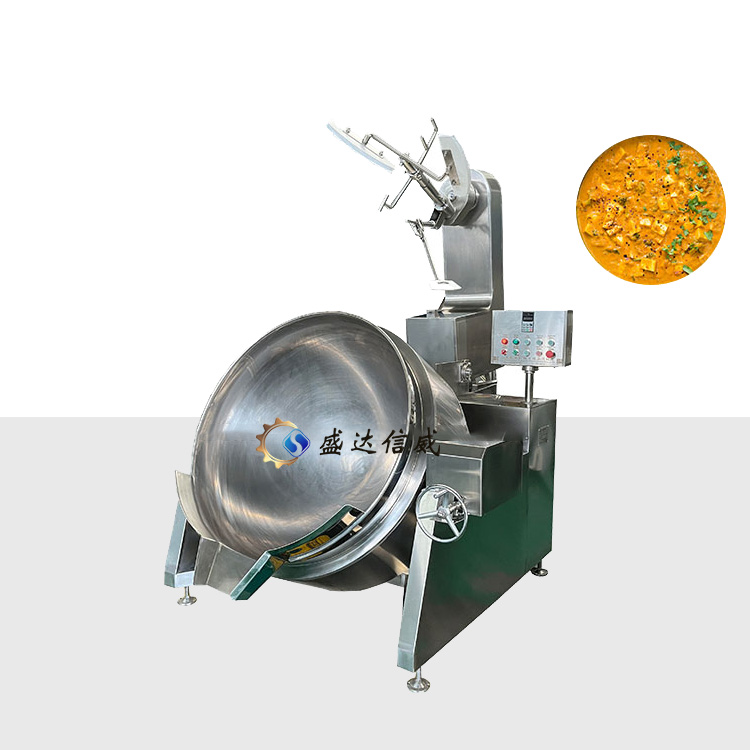 Large Industrial Custard Cream Sauce Cooking Mixer Machine