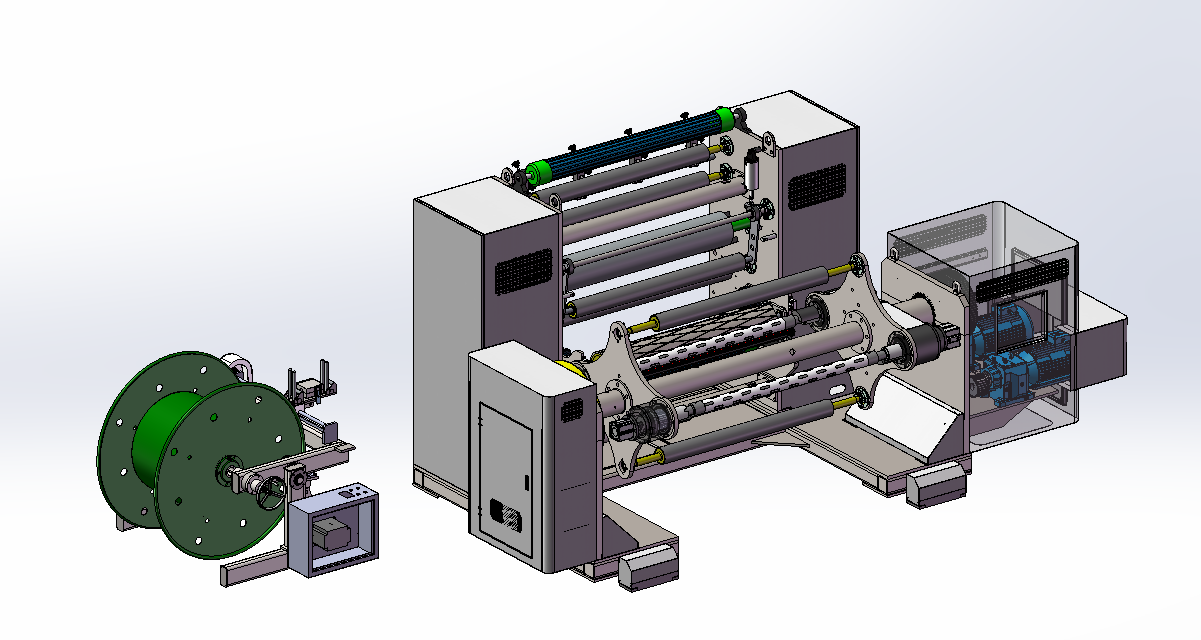 一种LCP液晶薄膜材料新型转塔式双工位自动收卷机