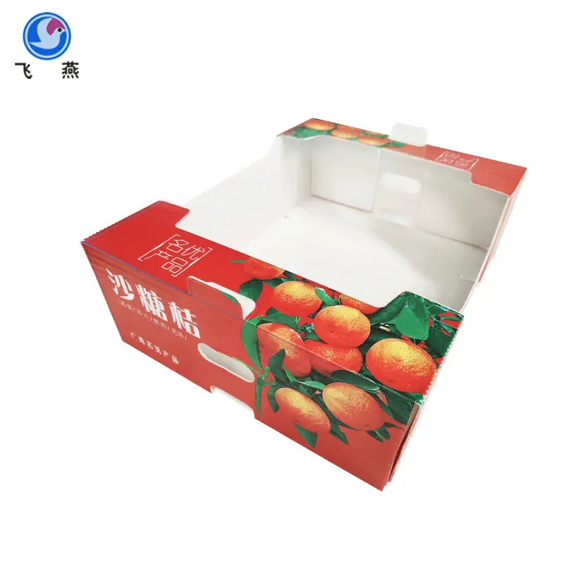 PE水果柿子周转透气箱防潮PE水果中转运输箱 水果蔬菜展示周转箱