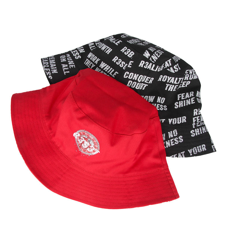 OEM ODM Custom Logo Embroidered Thug Life Fashion Bucket Hat All Over Printed Reversible Chapeau Bob Hat for Streetwear Hip Hop Daily Outdoor Use