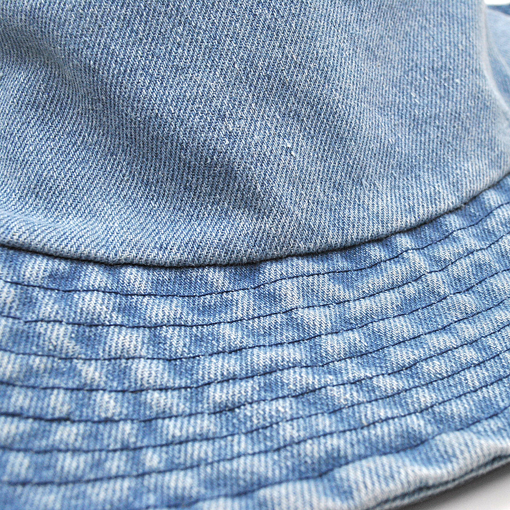 Wholesale Washed Denim Multi‑Color Bucket Hats Fisherman Sun Hats, Unisex Vintage Custom Logo Hats