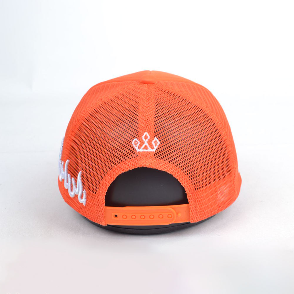 Bulk 5-Panel Foam Mesh Trucker Hat | Custom Logo Embroidery Golf Baseball Cap Wholesale