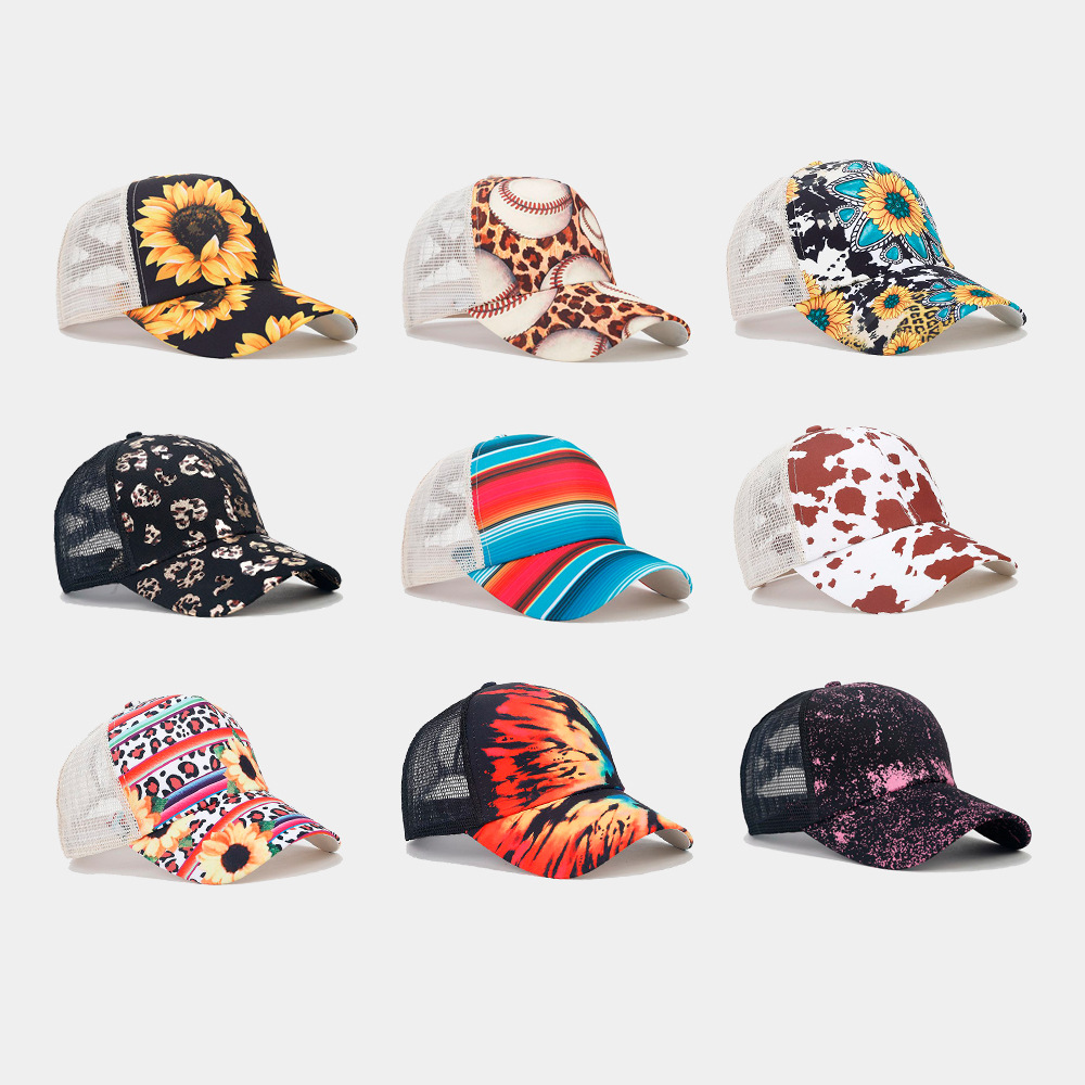 Factory Wholesale Custom High Quality 5 Panel Personalized Hat Digital Print Camo Trucker Cap