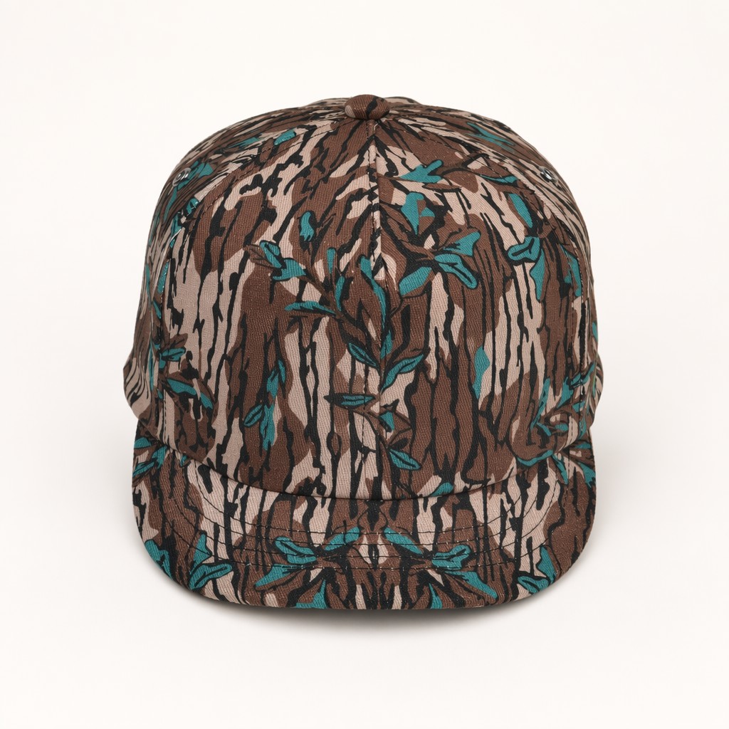 Factory Price Adjustable Flat Brim Forest Camouflage Snapback Hats for Sports Merchandise