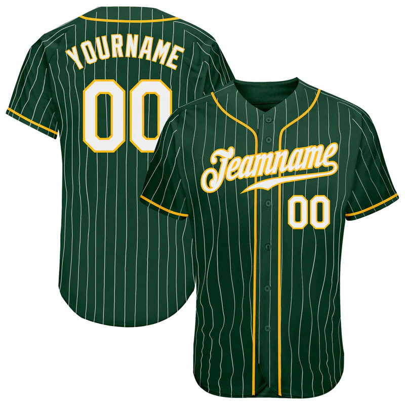 Custom Baseball Jerseys & Team Uniforms | Pinstripe Button-Front Jerseys | OEM/ODM Sportswear Manufacturer