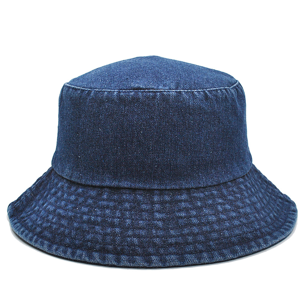 Wholesale Washed Denim Multi‑Color Bucket Hats Fisherman Sun Hats, Unisex Vintage Custom Logo Hats