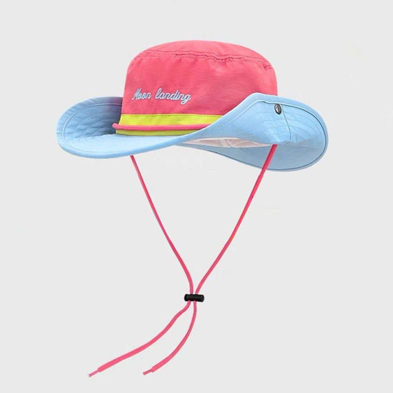 OEM ODM Custom Color Matching Quick Drying Sun Hat Waterproof Wide Brim UV Protection Fisherman Bucket Hat for Outdoor Sports Daily Casual