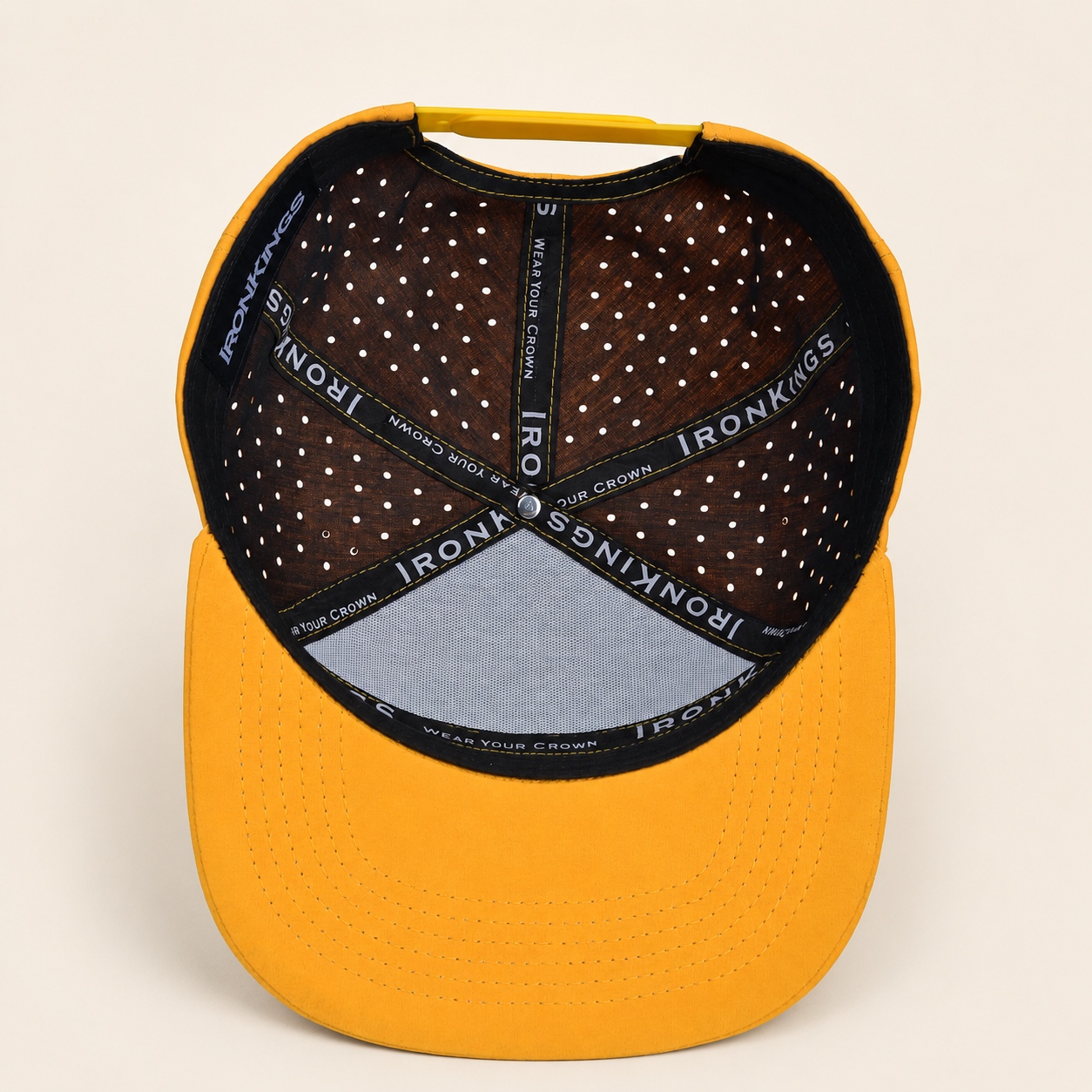 ODM Bulk Laser Ventilated Performance Fabric Flat Snapback Caps Custom Logo for HBCU Golf Teams