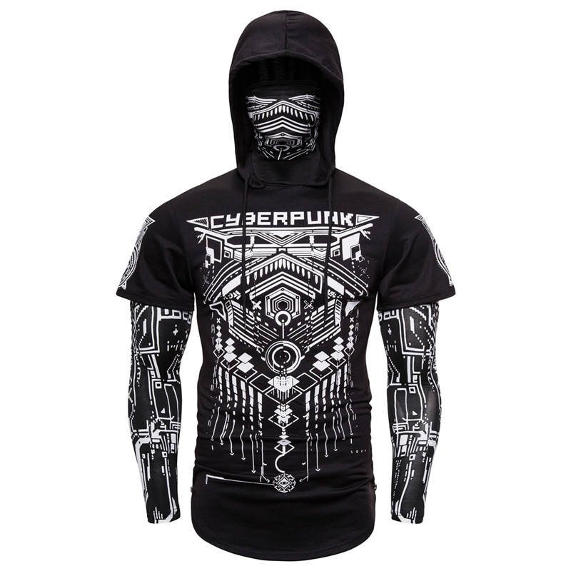 Wholesale Cyberpunk Techwear Hoodie Set | Custom Logo Compression Sportswear | OEM ODM Urban Tactical Apparel Factory
