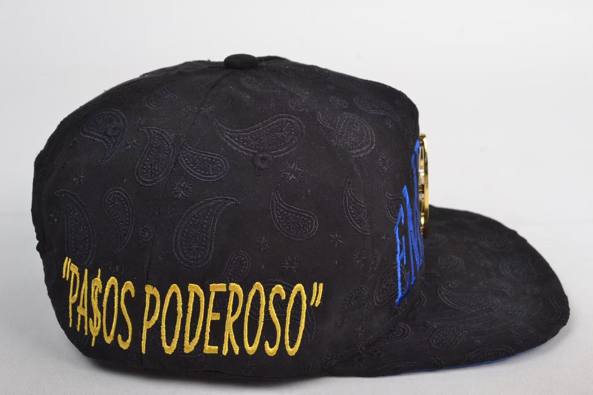 Wholesale Custom Metal Emblem Flat Brim Cap for Men Street Fashion Casual Outdoor Wear