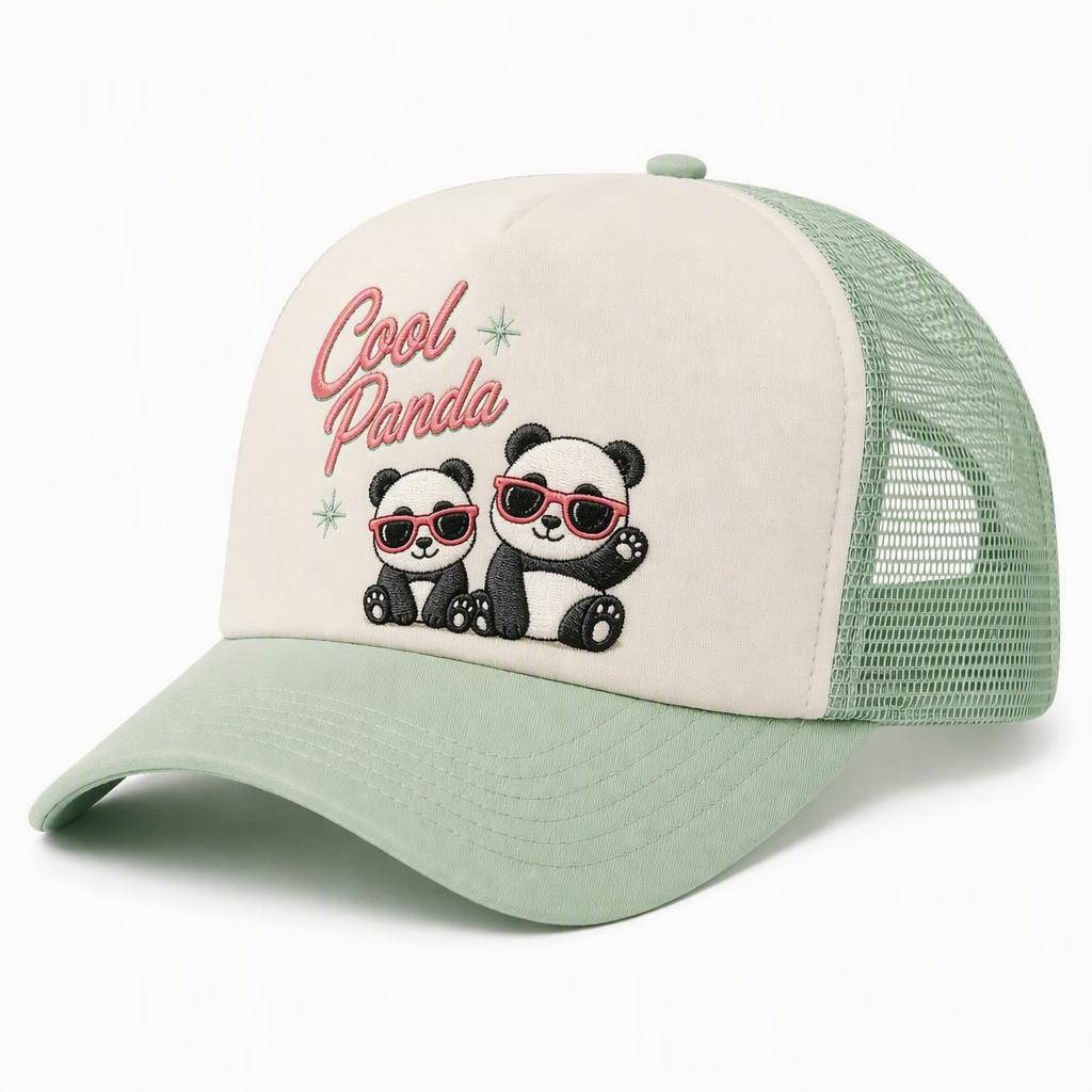 Wholesale Custom Cartoon Animal Embroidered Trucker Hats | Breathable Mesh Snapbacks | OEM ODM Kids & Adults Summer Beach Caps