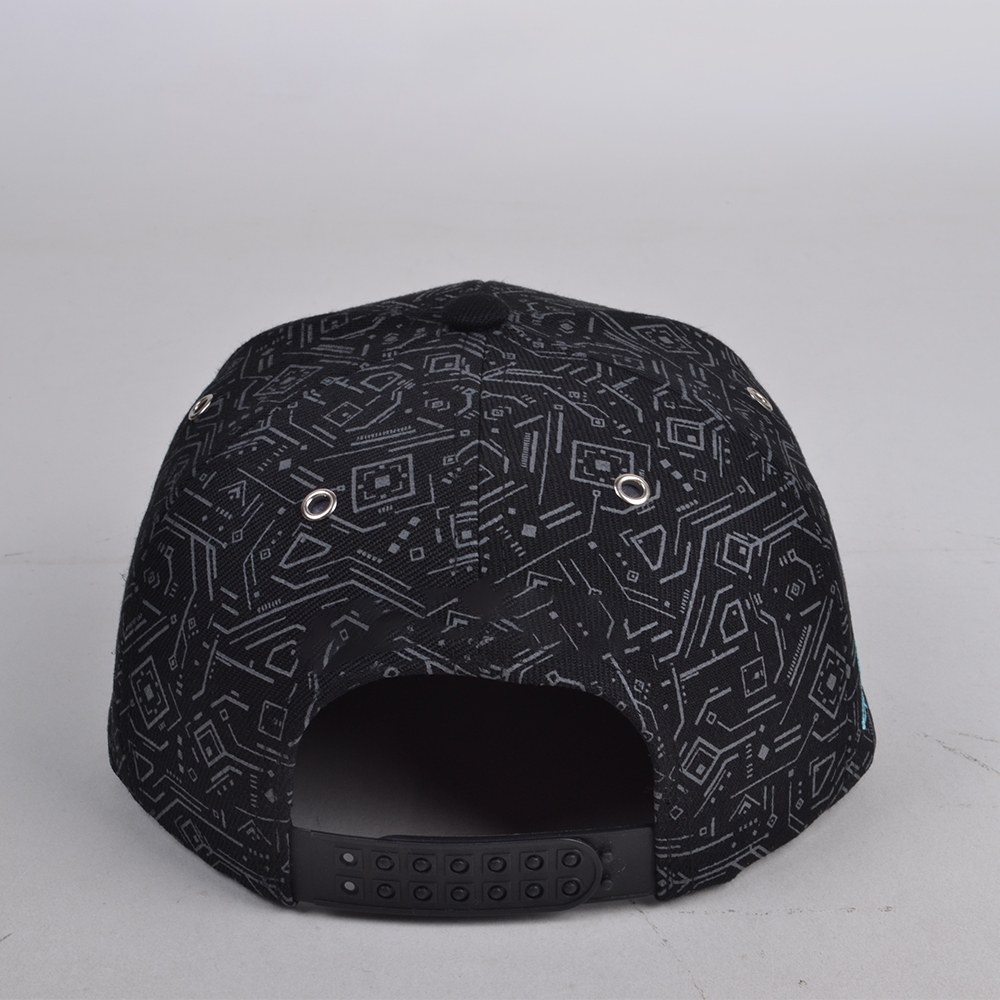 Wholesale 6-Panel Custom Embroidered Cap | Men’s Classic A-Frame Flat Bill Snapback Hat