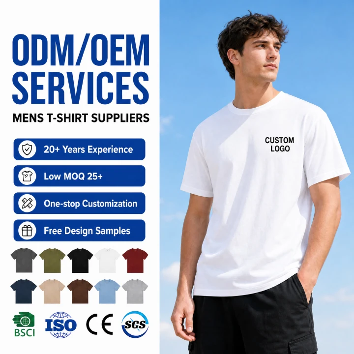 Wholesale Custom Men's T-Shirts & Hoodies | Low MOQ 25+ OEM ODM Apparel Supplier | One-Stop Professional Clothing Customization