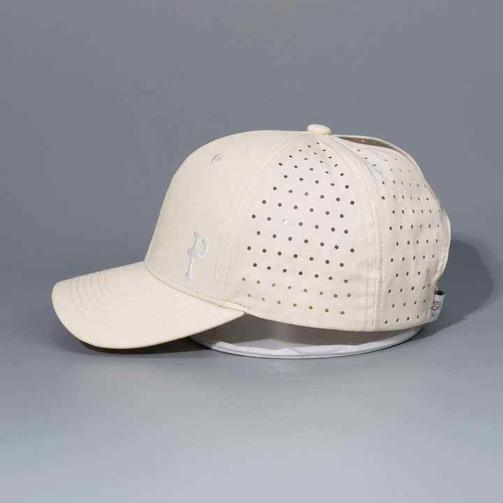 Wholesale Waterproof Ponytail Trucker Hat | 6-Panel Laser Perforated Women’s Sport Baseball Cap