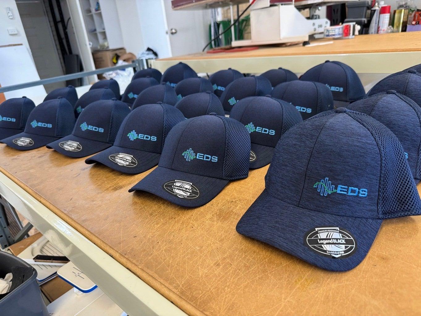 Custom work caps in bulk with embroidered company logos