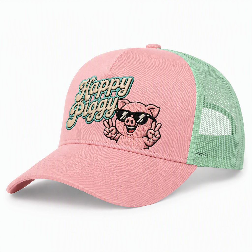 Wholesale Custom Cartoon Animal Embroidered Trucker Hats | Breathable Mesh Snapbacks | OEM ODM Kids & Adults Summer Beach Caps