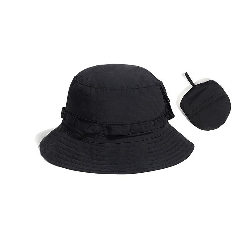 OEM ODM Custom Logo UV Sun Protection Adjustable Boonie Bucket Hat Plain Blank Casual Fishing Hat for Outdoor Traveling Golf Beach Activities