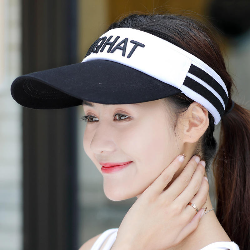 Custom Embroidery Cotton Sun Visor | Empty Top Golf Cap Wholesale for Sports & Events