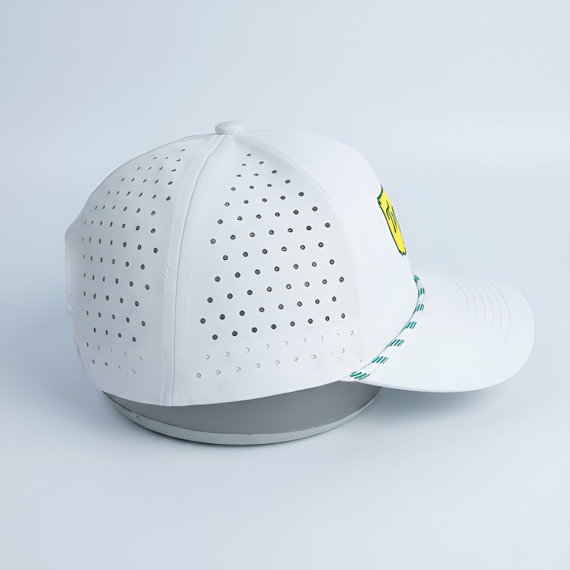 Factory ODM Waterproof Breathable Drilled Golf Rope Hats Custom Birdie Embroidery For Summer Golf Sun Protection