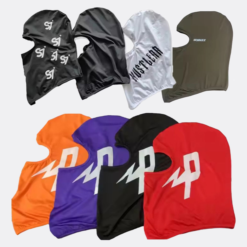Outdoor Breathable Sports Balaclava Face Ski Mask Custom logo One 1 Hole Print Silk Polyester Balaclava Mask