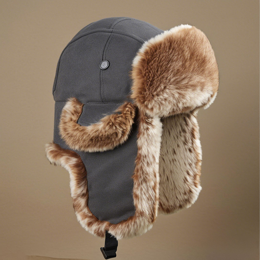 Premium Windproof Winter Hat | Russian Ushanka Trapper Cap | Suede Hunting Skiing Bomber Hat with Ear Flaps | Warm Faux Fur Lined Trooper Cap for Men & Women