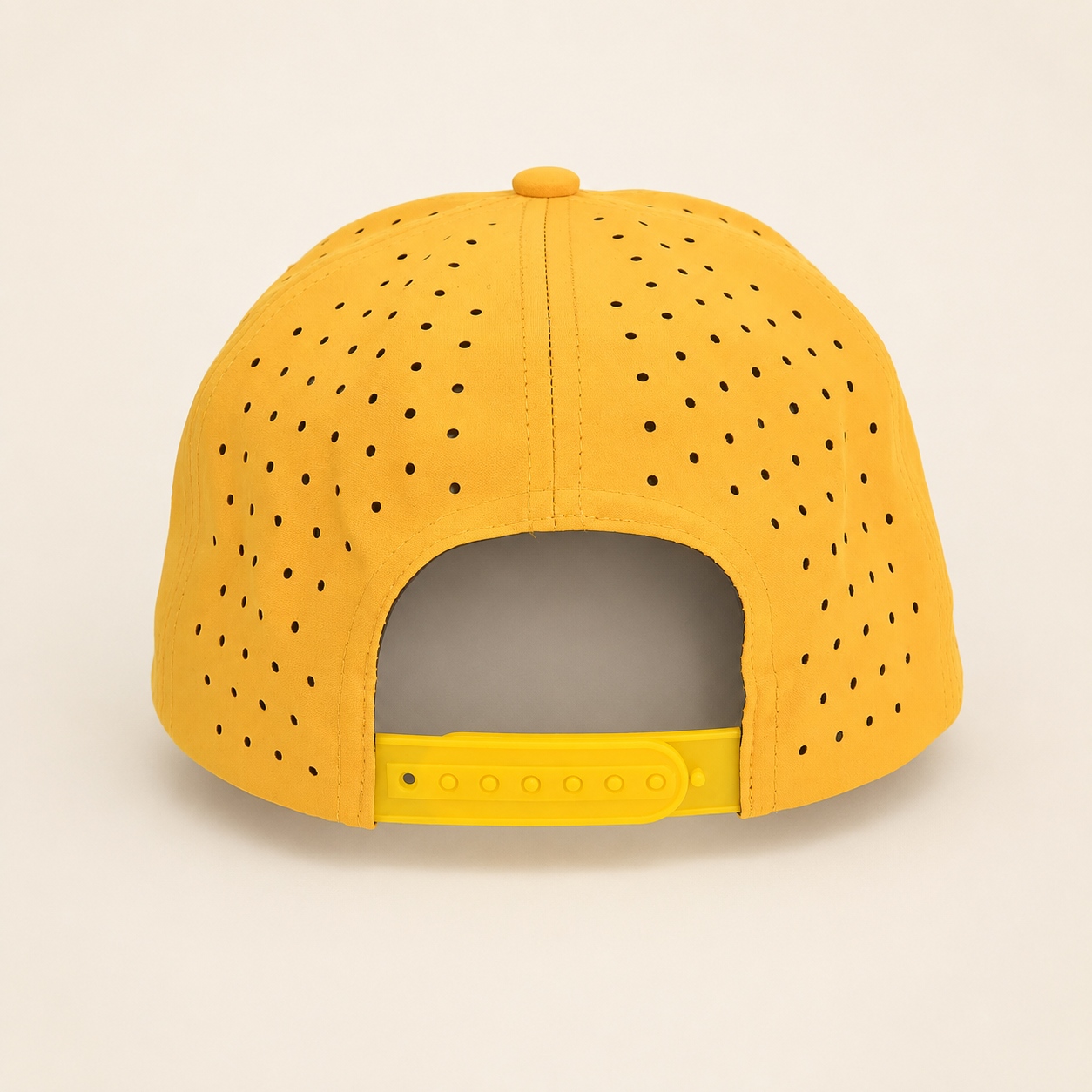 ODM Bulk Laser Ventilated Performance Fabric Flat Snapback Caps Custom Logo for HBCU Golf Teams
